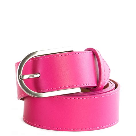 pink designer belts for women.